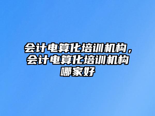 會計(jì)電算化培訓(xùn)機(jī)構(gòu)，會計(jì)電算化培訓(xùn)機(jī)構(gòu)哪家好