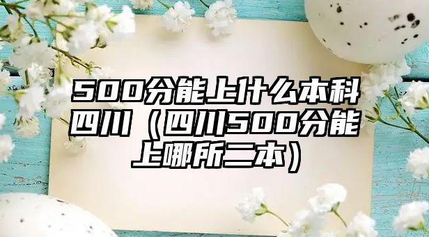 500分能上什么本科四川（四川500分能上哪所二本）