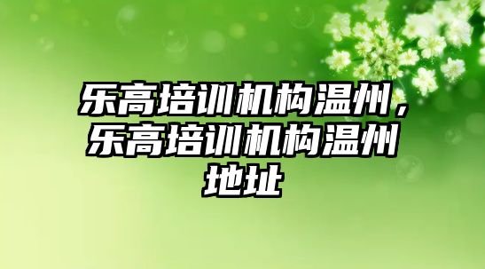 樂高培訓機構溫州，樂高培訓機構溫州地址