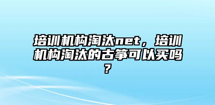 培訓(xùn)機構(gòu)淘汰net，培訓(xùn)機構(gòu)淘汰的古箏可以買嗎?