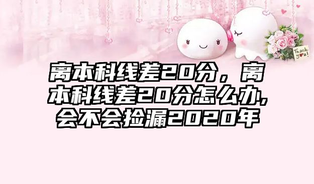 離本科線差20分，離本科線差20分怎么辦,會不會撿漏2020年