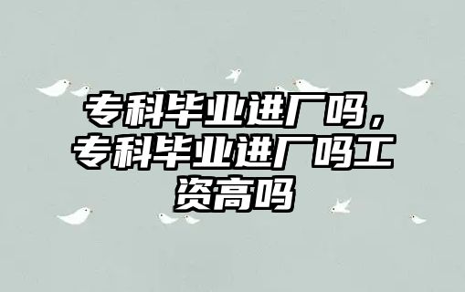 專科畢業(yè)進廠嗎，專科畢業(yè)進廠嗎工資高嗎