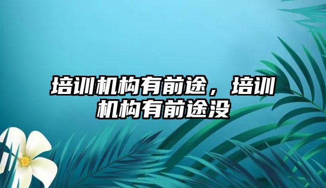 培訓機構(gòu)有前途，培訓機構(gòu)有前途沒