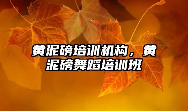 黃泥磅培訓機構，黃泥磅舞蹈培訓班