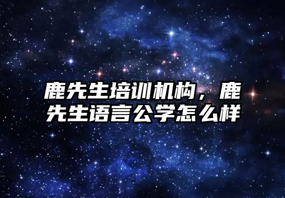 鹿先生培訓機構(gòu)，鹿先生語言公學怎么樣