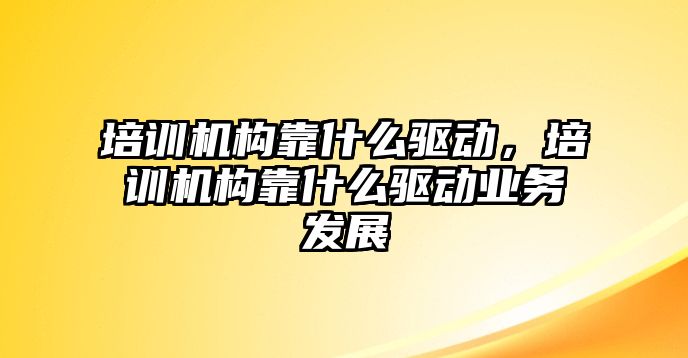 培訓(xùn)機構(gòu)靠什么驅(qū)動，培訓(xùn)機構(gòu)靠什么驅(qū)動業(yè)務(wù)發(fā)展