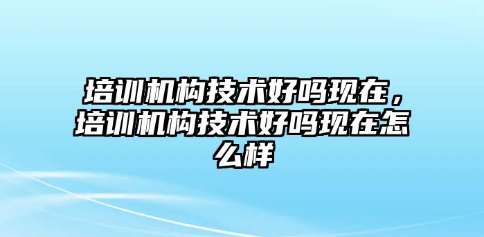 培訓(xùn)機(jī)構(gòu)技術(shù)好嗎現(xiàn)在，培訓(xùn)機(jī)構(gòu)技術(shù)好嗎現(xiàn)在怎么樣