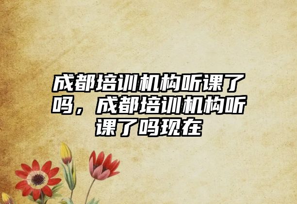 成都培訓(xùn)機(jī)構(gòu)聽(tīng)課了嗎，成都培訓(xùn)機(jī)構(gòu)聽(tīng)課了嗎現(xiàn)在